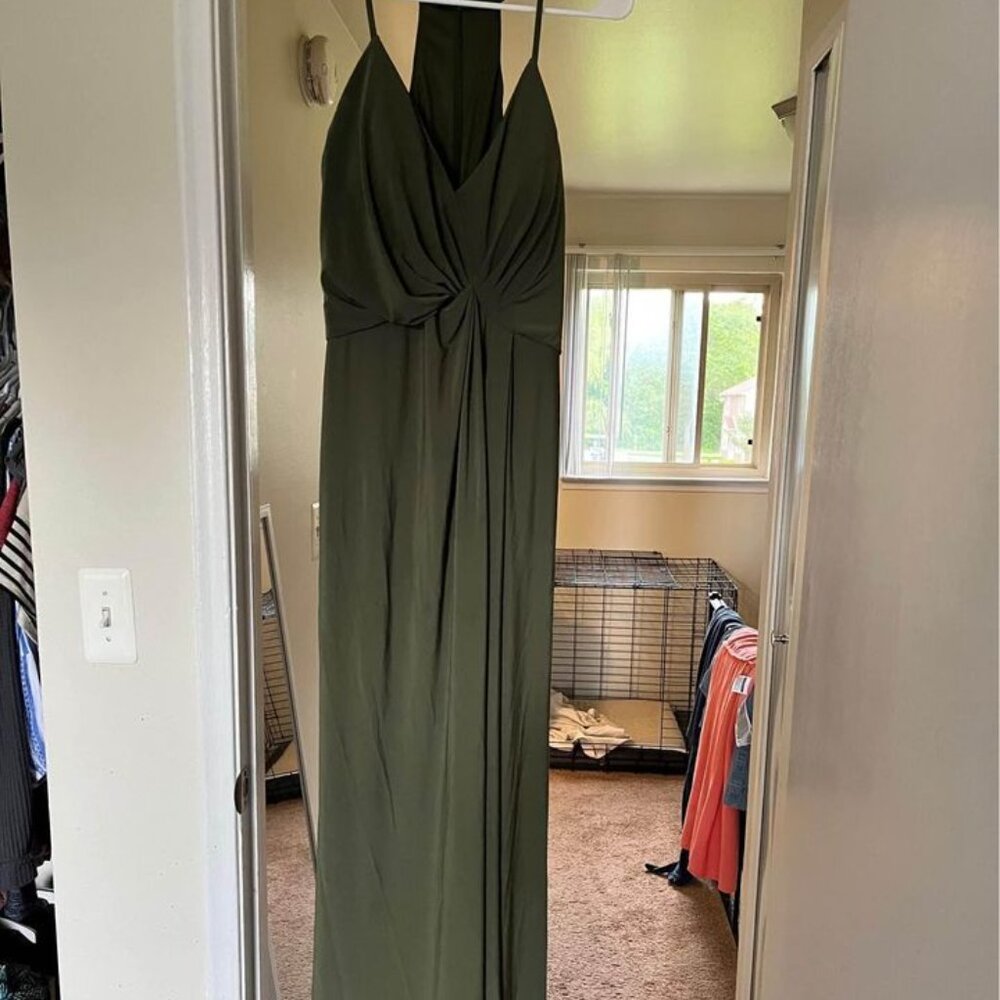 Olive Green Bridesmaids Dress